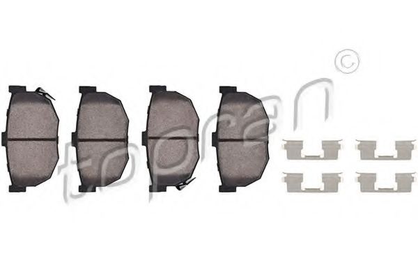 комплект спирачно феродо, дискови спирачки 821 147