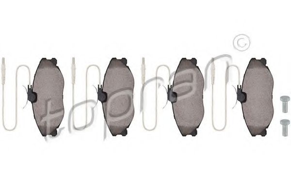 комплект спирачно феродо, дискови спирачки 720 251