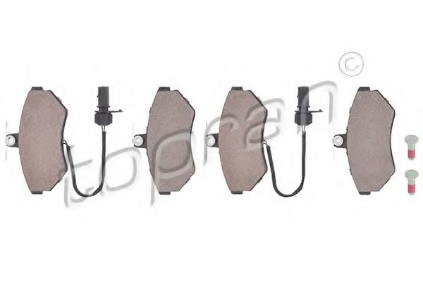 комплект спирачно феродо, дискови спирачки 109 468