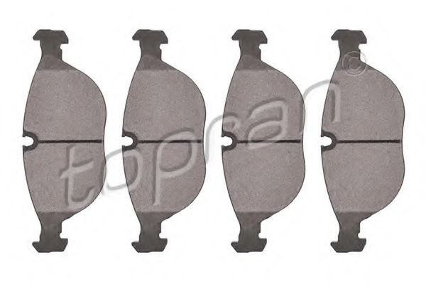 комплект спирачно феродо, дискови спирачки 110 538