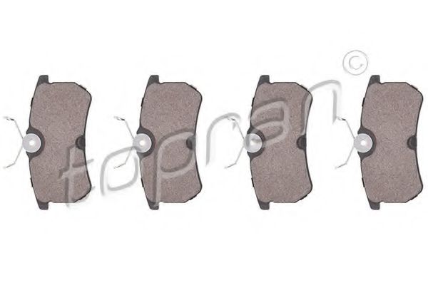 комплект спирачно феродо, дискови спирачки 301 420