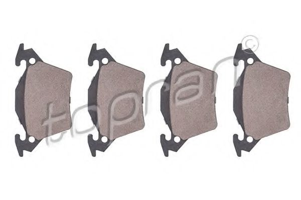 комплект спирачно феродо, дискови спирачки 400 709