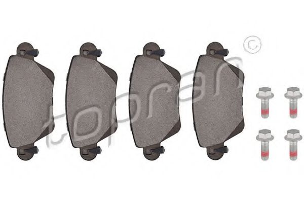 комплект спирачно феродо, дискови спирачки 302 051