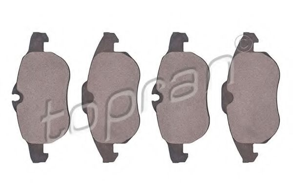 комплект спирачно феродо, дискови спирачки 206 837