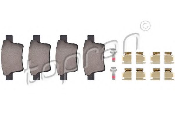 комплект спирачно феродо, дискови спирачки 302 054