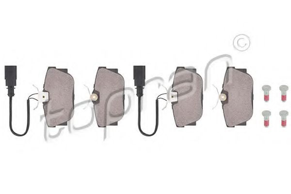 комплект спирачно феродо, дискови спирачки 109 473