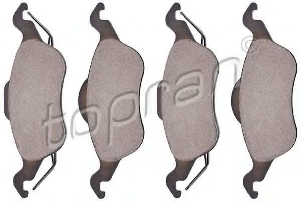 комплект спирачно феродо, дискови спирачки 301 423