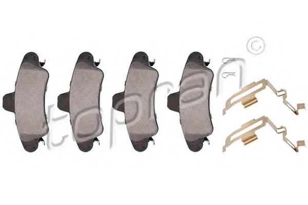 комплект спирачно феродо, дискови спирачки 300 672