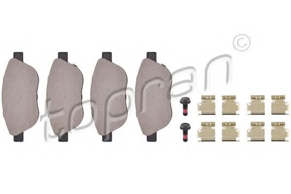 комплект спирачно феродо, дискови спирачки 207 645