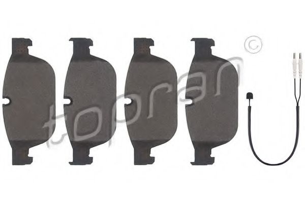 комплект спирачно феродо, дискови спирачки 723 272