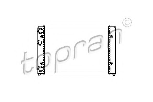 радиатор, охлаждане на двигателя 103 985