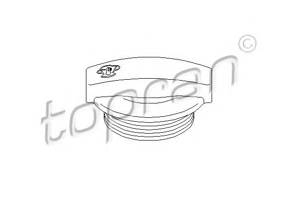 капачка, резервоар за охладителна течност 109 345