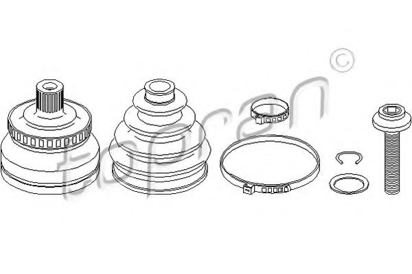 каре комплект, полуоска 111 725