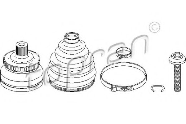 каре комплект, полуоска 111 727