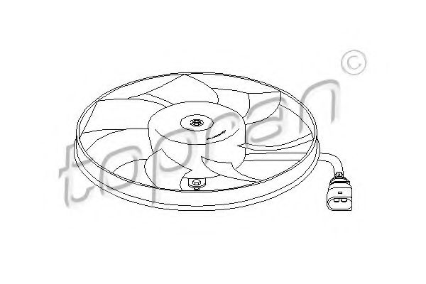 вентилатор, охлаждане на двигателя 111 284