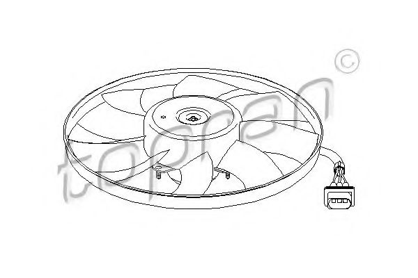 вентилатор, охлаждане на двигателя 111 872