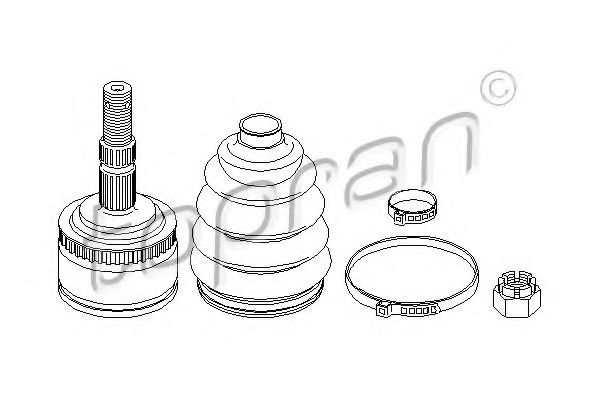 каре комплект, полуоска 207 085