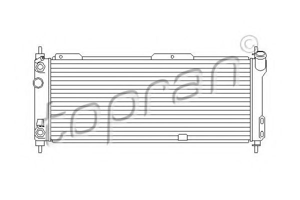 радиатор, охлаждане на двигателя 206 676