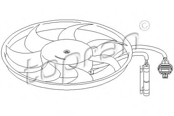 вентилатор, охлаждане на двигателя 207 218