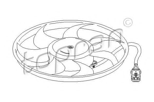 вентилатор, охлаждане на двигателя 207 219