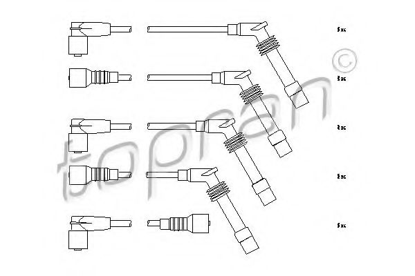 комплект запалителеи кабели 206 243