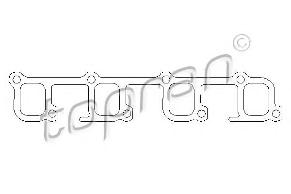 уплътнение, всмукателен колектор 203 858