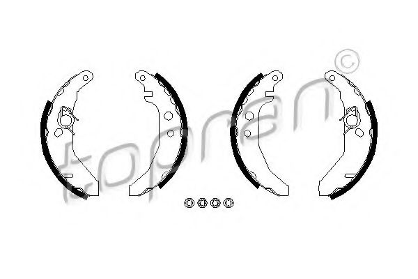 комплект спирачна челюст 300 883