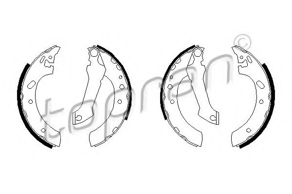 комплект спирачна челюст 301 314