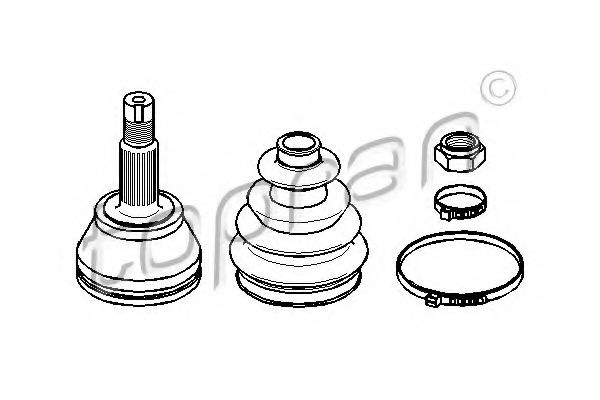 каре комплект, полуоска 300 886