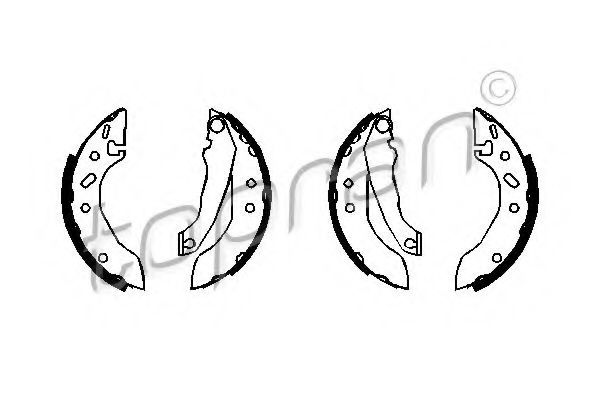 комплект спирачна челюст 301 315