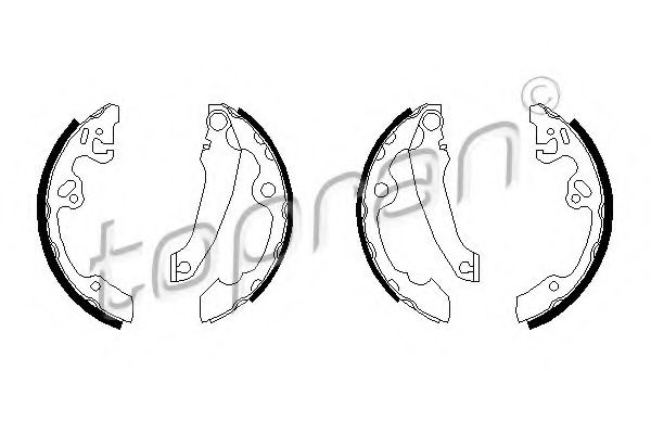 комплект спирачна челюст 301 306