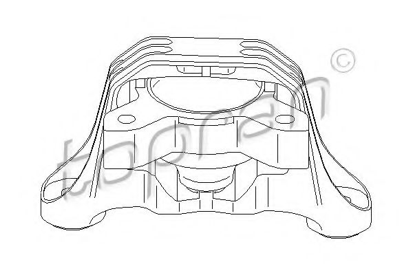 окачване, двигател 301 875