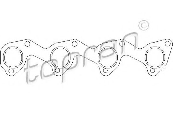 уплътнение, изпускателен колектор 301 854