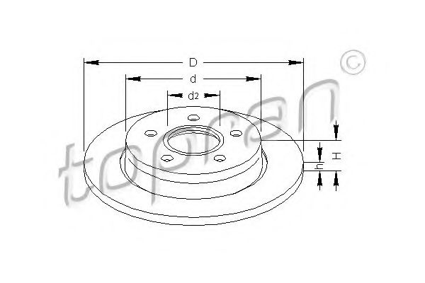 спирачен диск 302 332