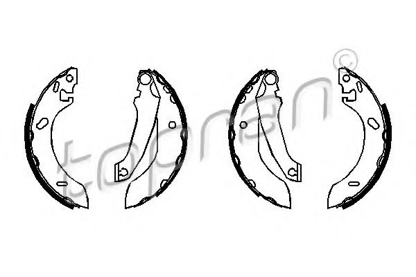 комплект спирачна челюст 300 887