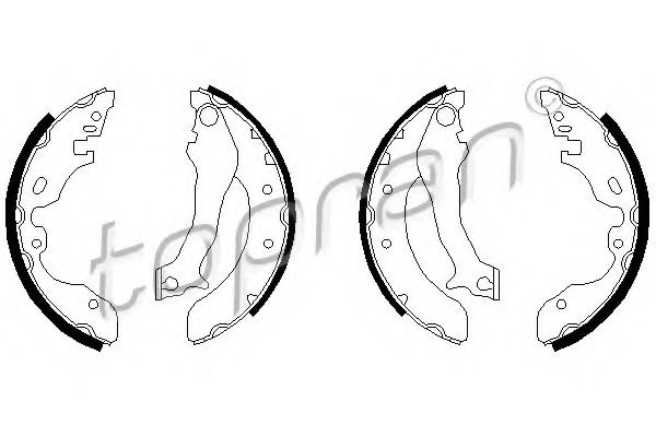 комплект спирачна челюст 301 316