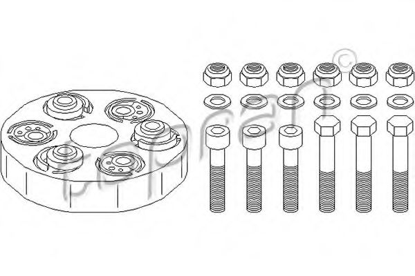 шарнирно съединение, карданен вал 400 237