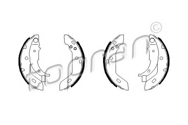 комплект спирачна челюст 401 024