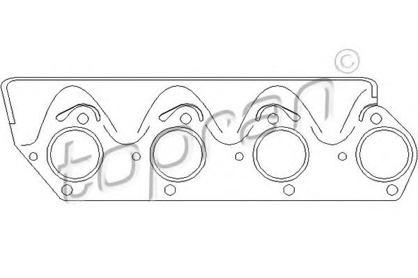 уплътнение, изпускателен колектор 500 837