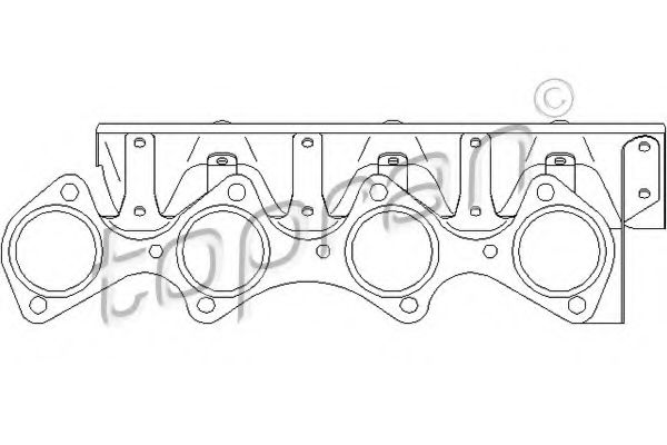 уплътнение, изпускателен колектор 501 276