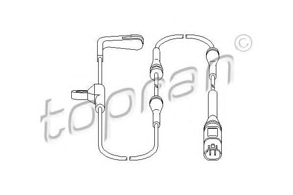 датчик, износване на накладките 501 616