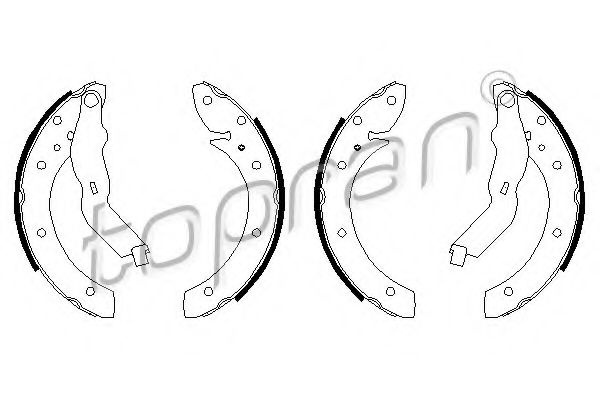 комплект спирачна челюст 700 604