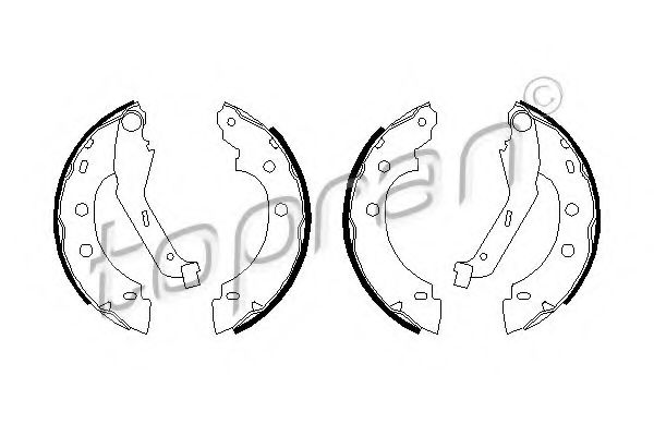 комплект спирачна челюст 700 603