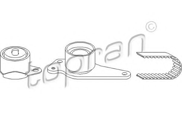 комплект ангренажен ремък 700 188