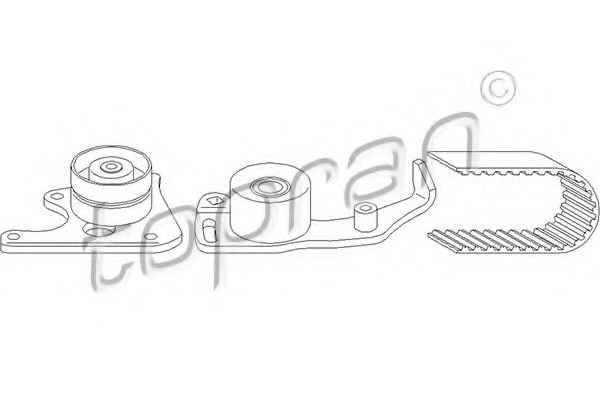 комплект ангренажен ремък 720 147