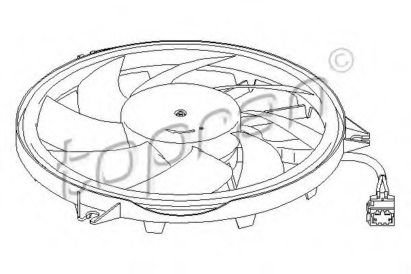 вентилатор, охлаждане на двигателя 721 539