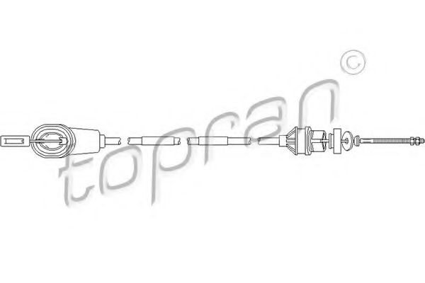 въжен механизъм, задействане на съединителя 722 117