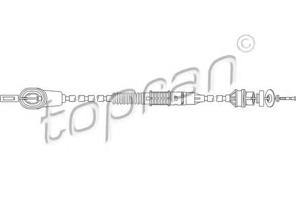 въжен механизъм, задействане на съединителя 722 116