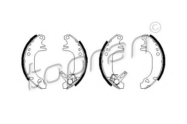 комплект спирачна челюст 720 344