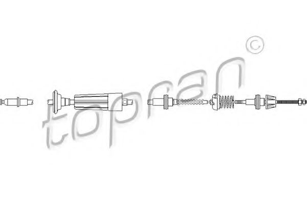 въжен механизъм, задействане на съединителя